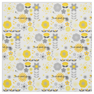 Sun but Grey Fabric