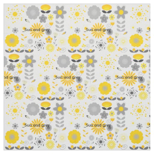 Sun but Grey Fabric