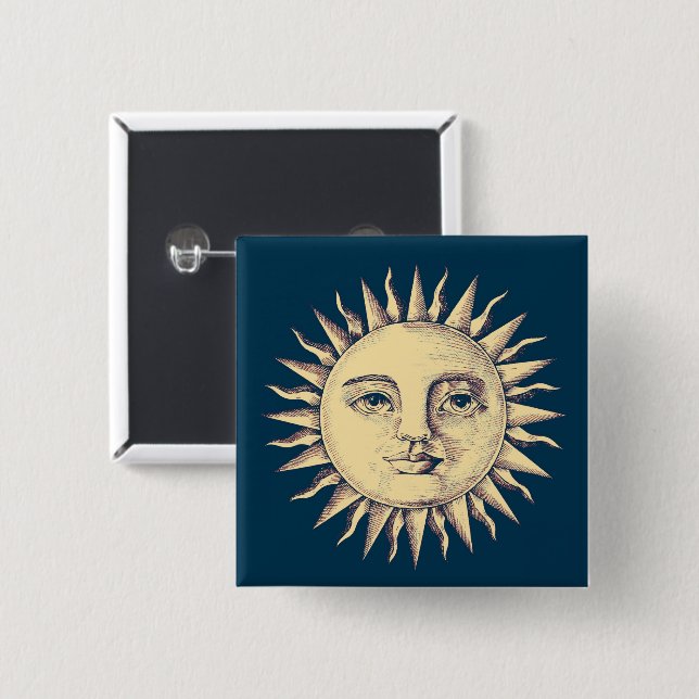 Sun Button (Front & Back)