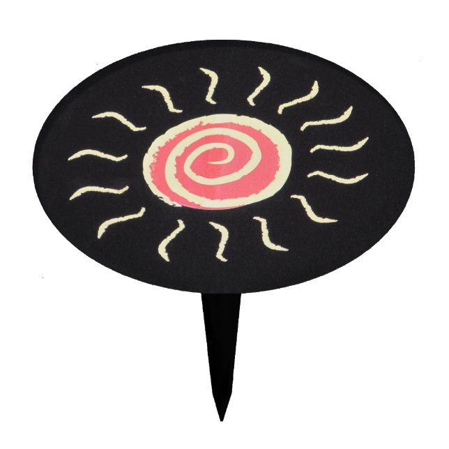 Sun Cake Topper (Front)