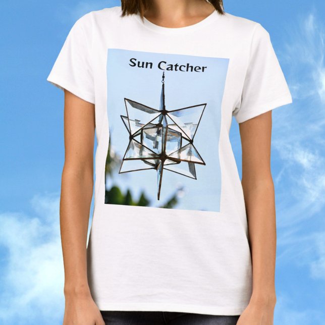 Sun Catcher Sky Blue Modern Geometric Chic T-Shirt (Creator Uploaded)