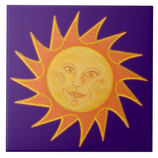 Sun Ceramic Tile (Front)