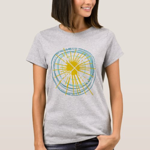 Sun Chalkboard Hearts and Crossed Arrows T_Shirt