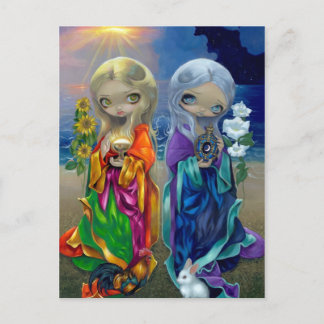 "Sun Child and Moon Child" Postcard