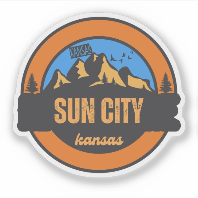 Sun City, Kansas Sticker (Front)