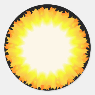 Sun Classic Round Sticker
