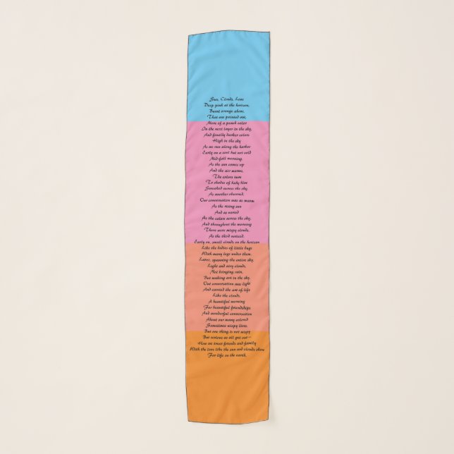 Sun, Clouds, Love Scarf (Front)