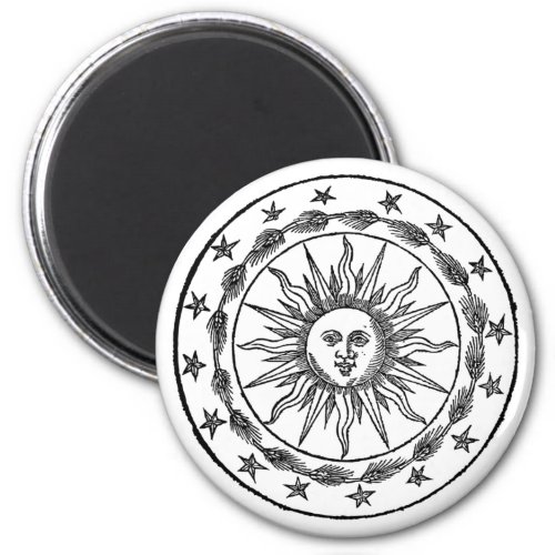 Sun coat of arms magnet