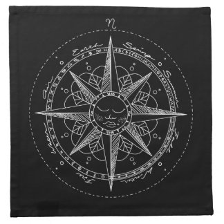 Sun Compass Dowsing Altar Cloth Napkin
