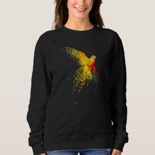 Sun Conure Beautiful Dispersed Flying Design Sweatshirt