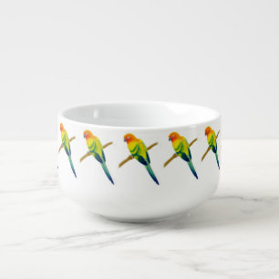 Sun Conure Parrot Soup Mug