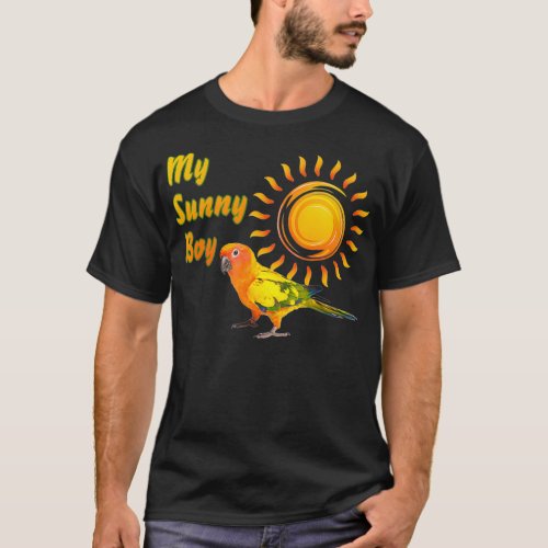 Sun Conure Parrot Sunny Sunshine Boy T_Shirt