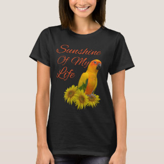 Sun Conure Parrot Sunshine Sunflower T-Shirt