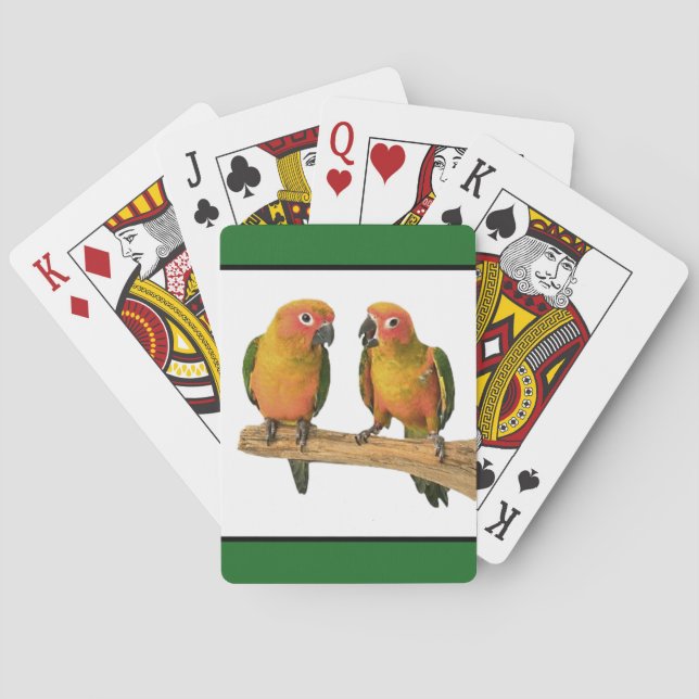Sun Conure Playing Cards ( Many Colors ) (Back)