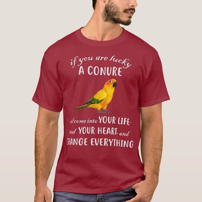 Sun Conure Shirt Conure Parrot Bird Change (Front)