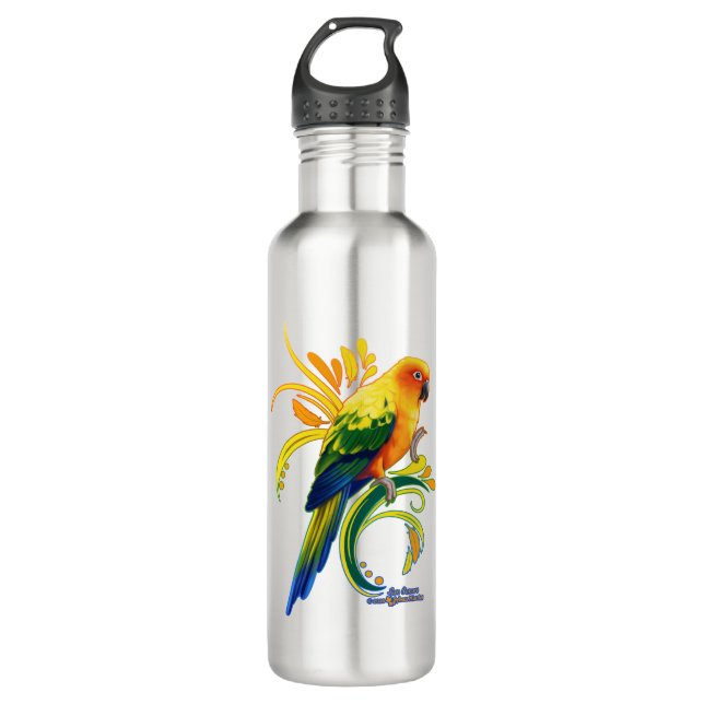 Sun Conure Stainless Steel Water Bottle (Front)