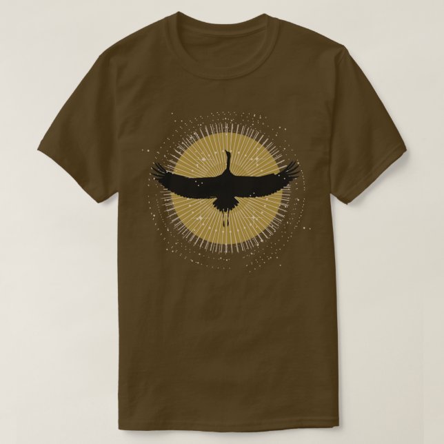Sun Crane  T-Shirt (Design Front)