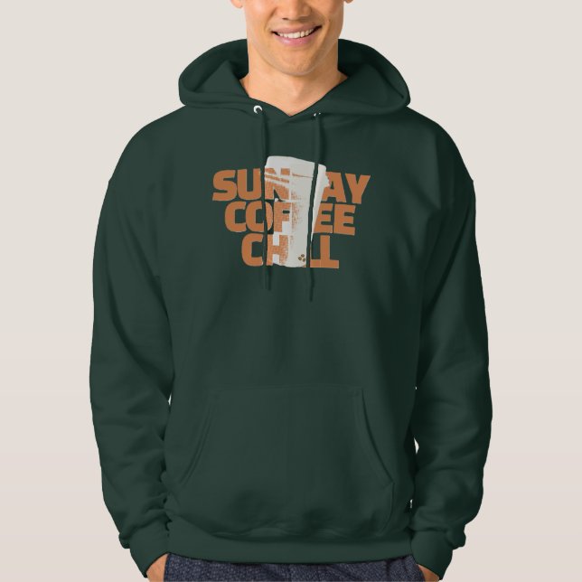 Sun Day Coffee Chill Graphic Hoodie (Front)