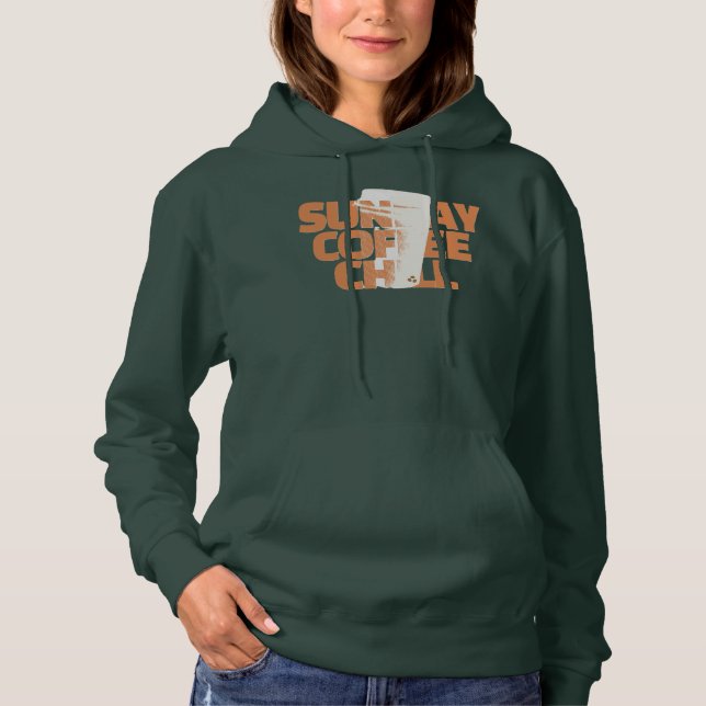 Sun Day Coffee Chill Graphic Hoodie (Front)