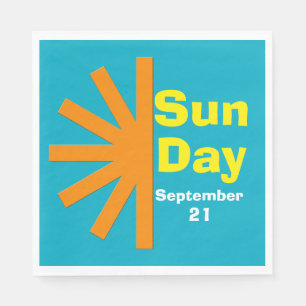 Sun Day For Solar Energy Napkins