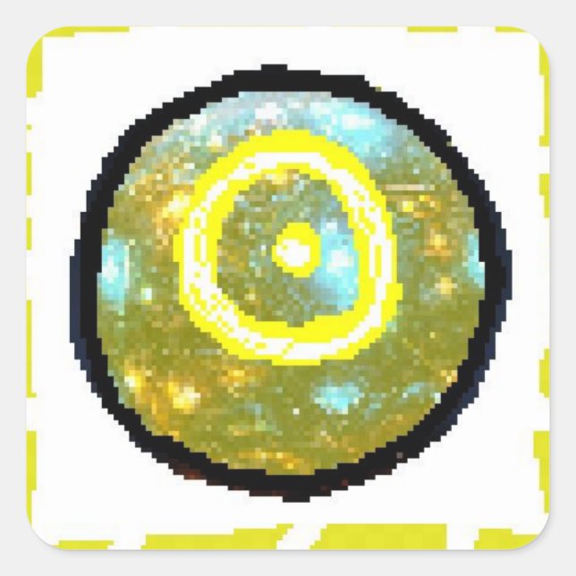Sun Day Square Sticker (Front)