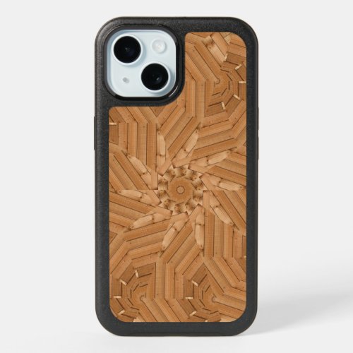 Sun Deck _ Light Wooden Starburst iPhone 15 Case
