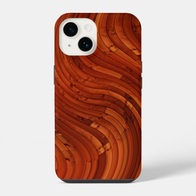 Sun Deck - Red Wooden Pine Knot Iphone Case (Back)