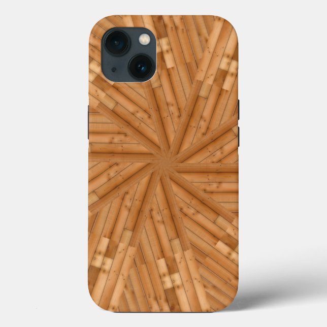 Sun Deck - Woooden Sunburst Mosaic Case-Mate iPhon Case-Mate iPhone Case (Back)