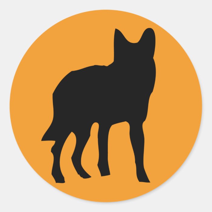 sun dog wolf icon sticker