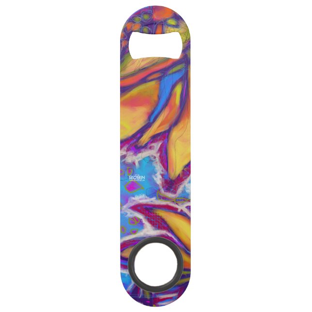 "Sun Double" Large Stainless Steel Bottle Opener (Front)