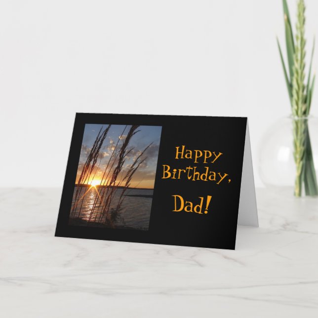 Sun Down at the Lake Card (Front)