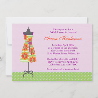Sun Dress Bridal Shower Invitation