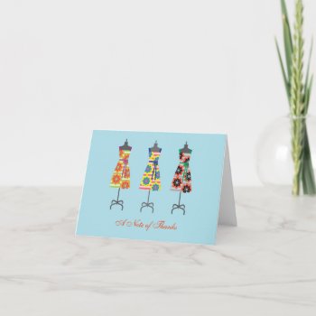 Sun Dress Thank You Note Card by marlenedesigner at Zazzle