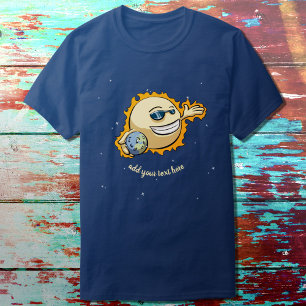 Sun & Earth Global Warming Climate Change Cartoon T-Shirt