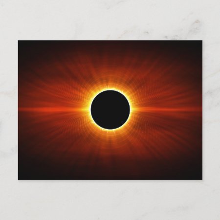 Sun Eclipse Postcard