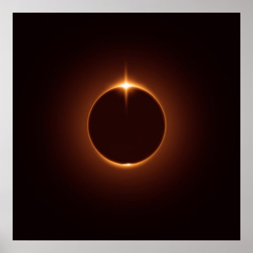 Sun eclipse poster Size 68cm 68cm