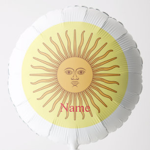 Sun face Art Illustration Thunder_Cove Balloon