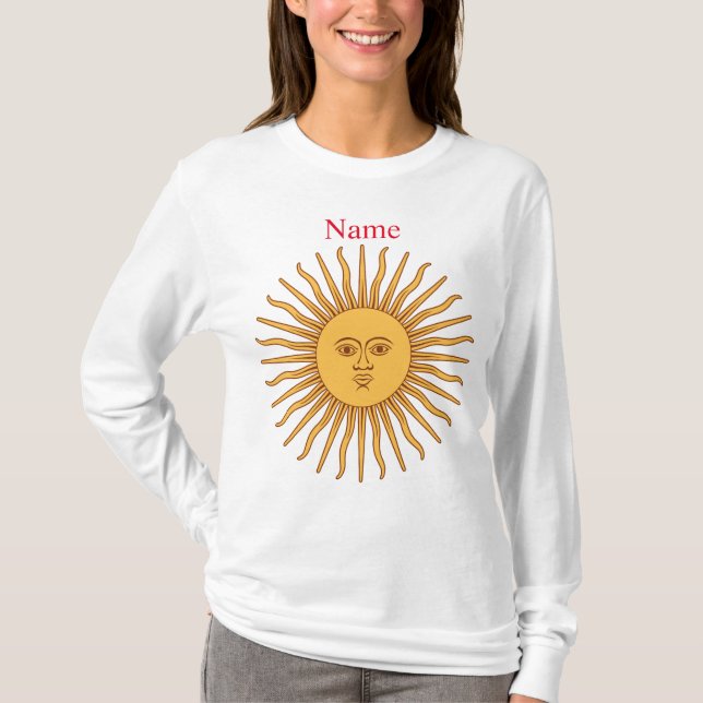 Sun face Art Illustration Thunder_Cove   T-Shirt (Front)