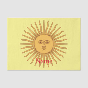 Sun face Art Illustration Thunder_Cove Tissue Paper