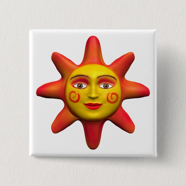 Sun face button (Front)