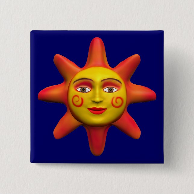 Sun face button (Front)