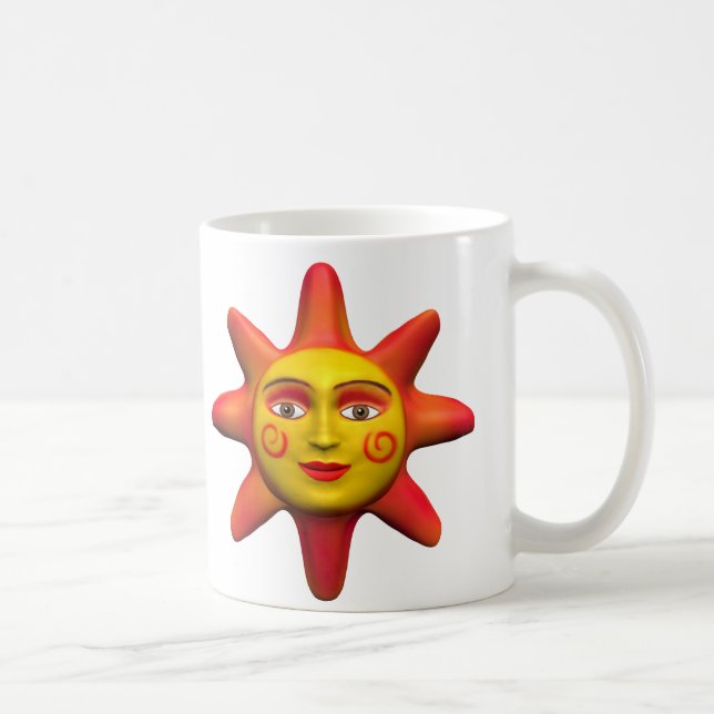 Sun face coffee mug (Right)