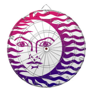 Sun Face Dart Board