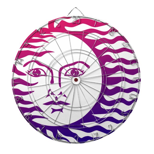 Sun Face Dart Board (Front)
