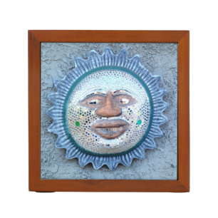 sun face desk organizer