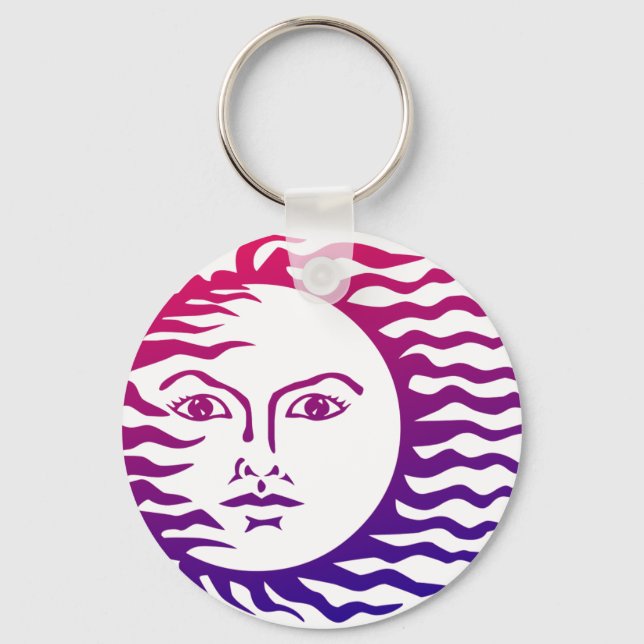 Sun Face Keychain (Front)