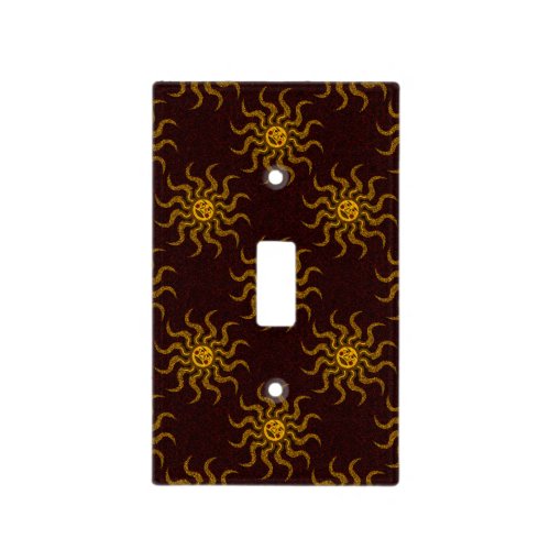 Sun Face Light Switch Cover