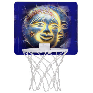 sun face moon face basketball goal mini basketball hoop