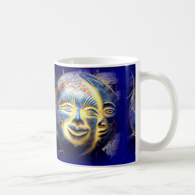 sun face/ moon face coffee mug (Right)