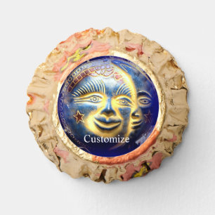 sun face/ moon face edible frosting sheets reese's peanut butter cups